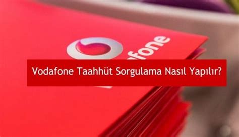 Vodafone sorgulama sms